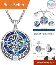 Timeless Witch's Knot Necklace in Sterling Silver - Gift-Ready for Any Occasion picture