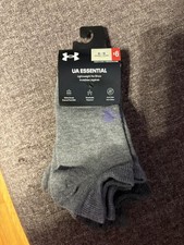 Under Armour UA Essential No Show Socks 6 Pair  Women 6- 9 No Show picture