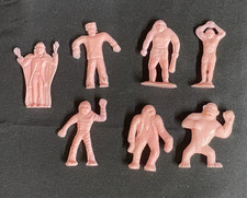 PINK  1960's Original Set of 7 Palmer Flat Monsters - Creature, Frankenstein picture