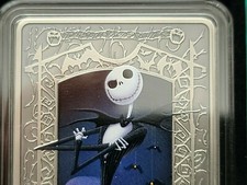THE NIGHTMARE BEFORE CHRISTMAS - JACK SKELLINGTON 1 OZ SILVER COIN $2 NIUE MINT picture