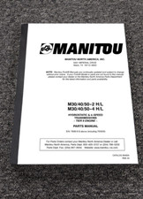 Manitou M30-2 M40-2 M50-2  H/L Rough Terrain Forklift Parts Catalog 804934 picture