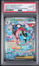 2026 POKEMON CRI EN #116 MEGA GRENINJA EX SPECIAL ILLUSTRATION RARE PSA 10 picture