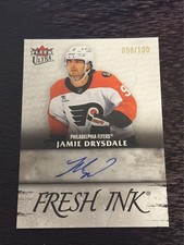 2025-26 Fleer Ultra Hockey NSCC Fresh Ink Jamie Drysdale AUTO /100 Flyers picture