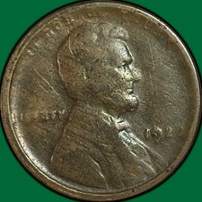 1922-D No D Lincoln Wheat Cent Fine F Coin, Weak Reverse, Scratches #45744 picture