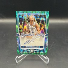 2024-25 Donruss Optic #SS-JAY Jaylin Williams Signature Green Seismic # /35 picture