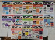 Lot Of 13 Vintage Compute's Gazette Magazines-Commodore picture