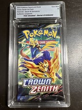 2023 Pokemon Crown Zenith Foil Pack TCC Graded Gem Mint 10 picture