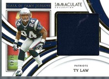 2022 Panini Immaculate Ty Law HOF JERSEYS Relic /49 Patriots HOF #IHOF-TLA picture