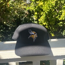 Vintage Minnesota Vikings Sports Specialties fitted Hat Black picture