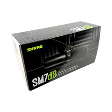Shure SM7dB Dynamic Microphone Preamp Stream Podcast Recording Black Authentic picture