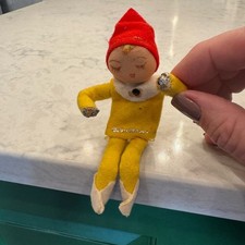 Vintage 1950s  Japanese Felt Elf  Pixie Sitter picture