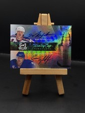 2010-11 UD The Cup Stanley Cup Signatures Mark Messier Leetch Dual Auto /25 picture