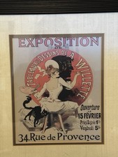 Maitres de L'Affiche Plate EXPOSITION DE, Framed Print Signed by Jules Cheret picture