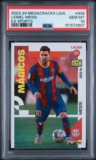 2023-24 Panini Megacracks Laliga Ea Sports Lionel Messi #439 PSA 10 picture