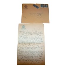 1949 Hotel Eggers Sweden Letter & Cover Denver CO Socialized Medicine Commentary picture