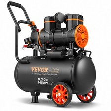 VEVOR Air Compressor 6.3 Gallon 1450W 3.35 CFM@ 90PSI with Max. 116PSI Pressure picture