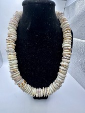 Authentic Vintage Hawaiian Premium Super Chunk 70’s Tiger 925 Puka Shell Strand picture