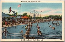 c1940s SHAFER LAKE, Indiana Postcard 