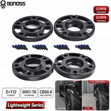 BONOSS 15+20mm 4Pcs Hub Centric Wheel Spacers 5x112 CB66.6 Mercedes GLE GLS W167 picture
