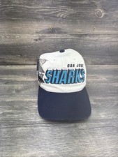Vintage San Jose Sharks Sports Specialties Shadow Script Snapback Hat picture