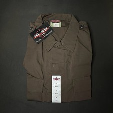 TRU-SPEC Tactical Short Sleeve Shirt Size XL Rip Stop Brown 1004006 picture
