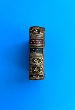 Antique 1824 Leather-Bound Miniature Volume 1 of 