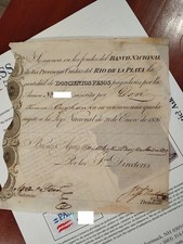 Argentina 1826 First National Bank Provincias Unidas Rio de La Plata Bond Loan picture