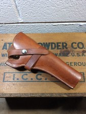 Vintage George Lawrence USA Challenger 1-C 522 Leather Holster Colt Revolver RH  picture