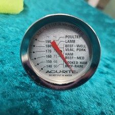 Vintage Meat Thermometer Acurite Analog Probe Prong Style  Works 1980 picture