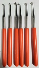 Miltex Lot Of 6 Wax Instruments  LC-5 New Open Pkg. Comfort Grip Handle picture