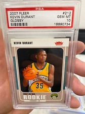 ~STUNNING PSA 10 FLEER GLOSSY ROOKIE 2007 RARITY KEVIN DURANT POPULATION 13 NICE picture
