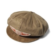 Bronson Retro Motorcycle Biker Cap 1950s Men's Dome Newsboy Painter's Hat BROWN picture