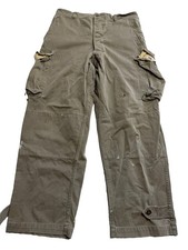 Vtg 1955 Rare Sz MEN 34X28 French MILITARY M47 FIELD GREEN HBT Pants picture