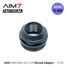 AIM7 ARCHER-TA 1.125-28 Alpha HUB Direct Thread Mount Adapter Aluminum Black picture