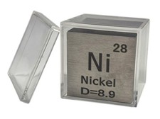 Metal Cube 99.9% Pure Periodic Table Element Engraved Density Collection + Case picture
