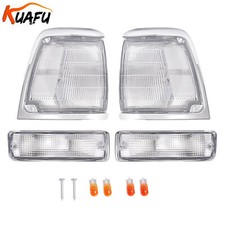 For 92 93 94 95 Toyota Pickup 2WD Clear Corner Lights + Bumper Signal Lights picture