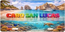 Cabo San Lucas Mexico Colorful Aluminum Novelty Plate, 6
