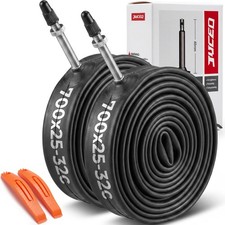 2-PCS 700x25C/28C/32C Bike Tubes(25/32-622) Tire Lever 700C Bicycle Butyl Rubber picture