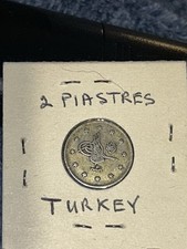 1910 Turkey Silver 2 Kurush (Piastres) AH 1327 / Yr 2 Ottoman Mehmed V - VF picture