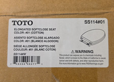 TOTO SS114#01 SoftClose Elongated Closed-Front Toilet Seat and Lid - Cotton picture