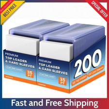 200 Trading Card Sleeves & Holders – 100 Hard 3