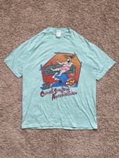 RARE Vintage 80s Couch Surfers Association CSA Funny Graphic T Shirt Size Large picture