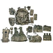 USGI Authentic 16 PC Rifleman Set Kit MOLLE System ACU Complete Set w/ Stiffener picture