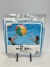 NOS Vintage Inflatable Jumbo Beach Ball 46 inch Paradise Play Ball - vinyl picture
