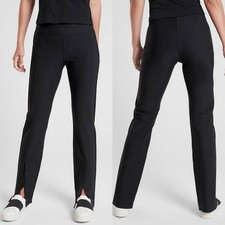 Athleta Interstellar Tight Black Size 12 Fitted High-Rise Fitted High-Rise Nylon picture