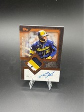 2025 Topps Christian Yelich Flagship Auto Patch Auto /25 picture