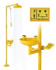 VEVOR Emergency Shower Eye Wash Station Combination OSHA-Approved Eyewash Unit picture