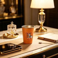 Hermès VIP Orange Cup New Unused Gift Item office & bathroom cup picture