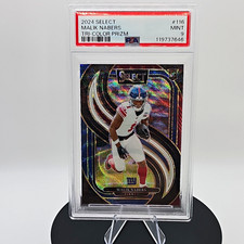Panini 2024 Select Premier Level Malik Nabers #116 Tri-Color RC /249 PSA 9 picture