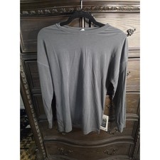 Lululemon EasySet Relaxed Long Sleeve Wash Top Grey LW3KCJS DWGG picture